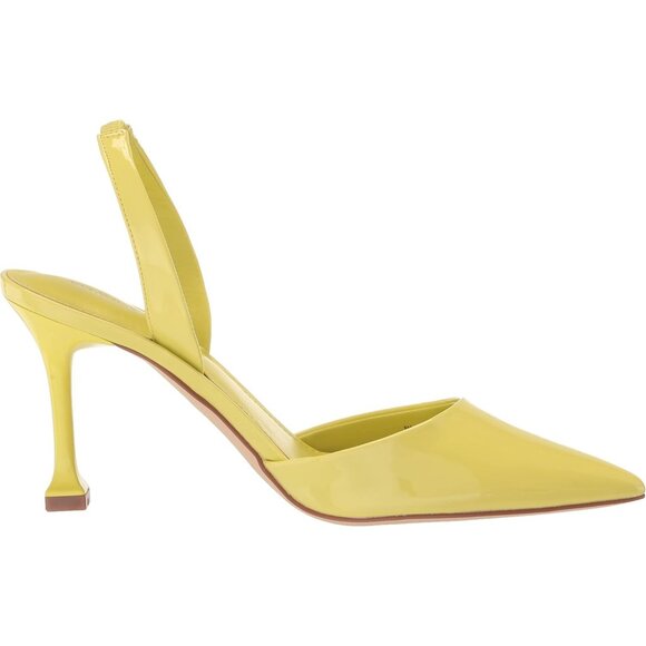 Marc Fisher Womens Green Leather Closed Pointed Toe Hadya Slingback Pumps Shoes - Picture 6 of 8